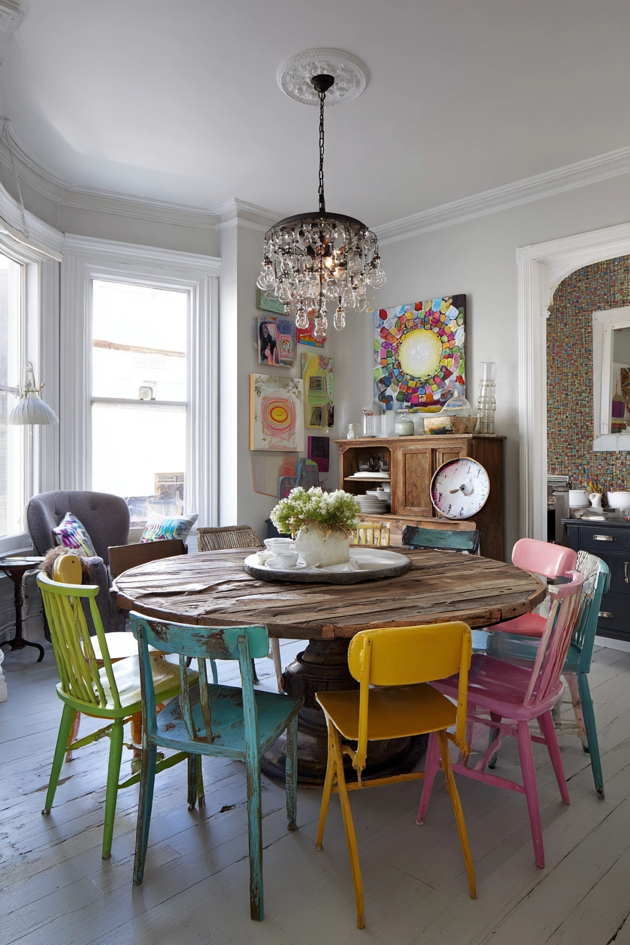 eclectic dining room ideas 39