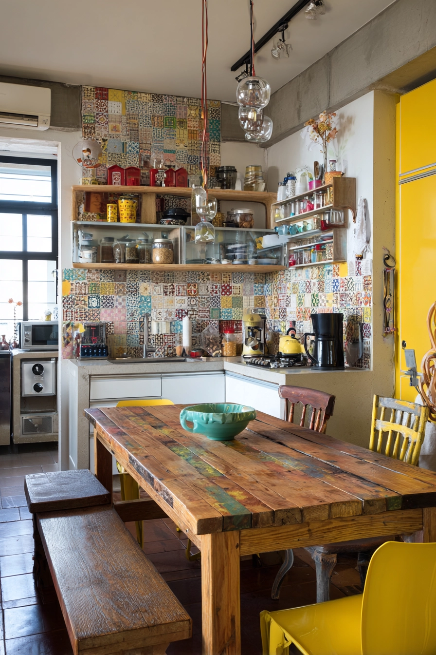 eclectic kitchen 13