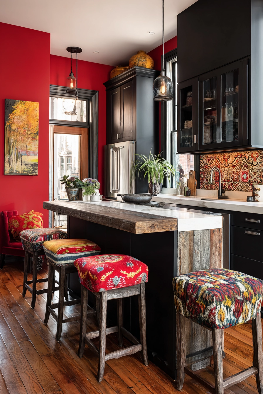 eclectic kitchen 25