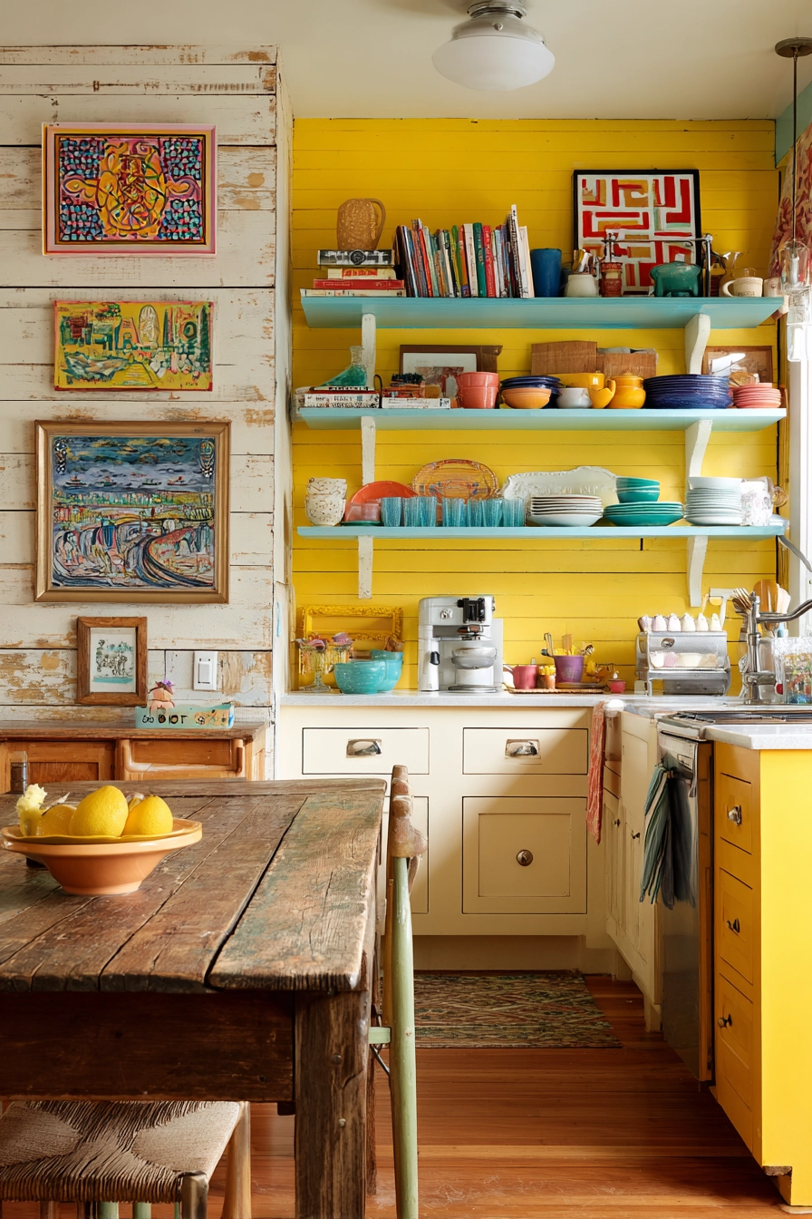 eclectic kitchen 35