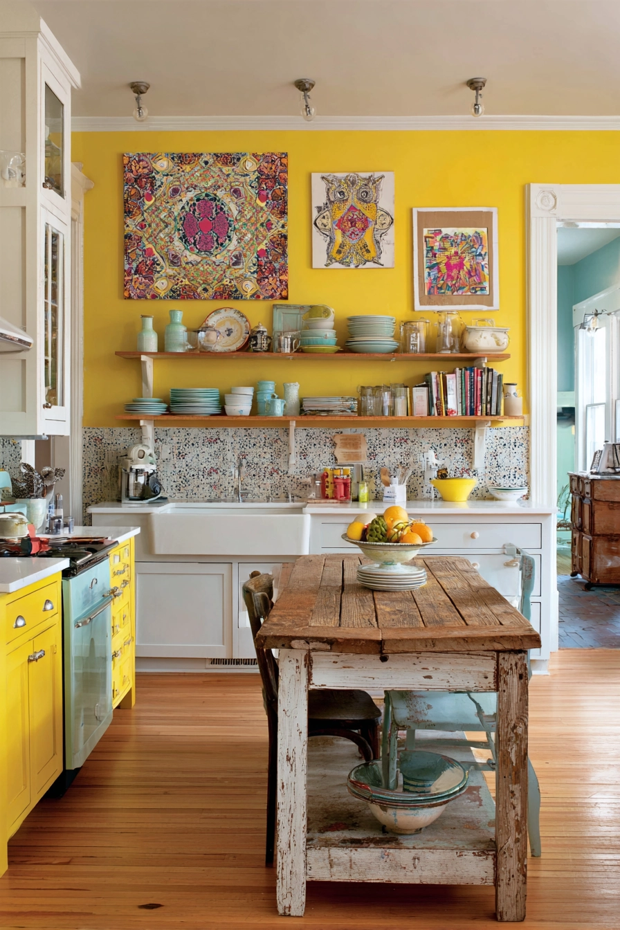 eclectic kitchen 36
