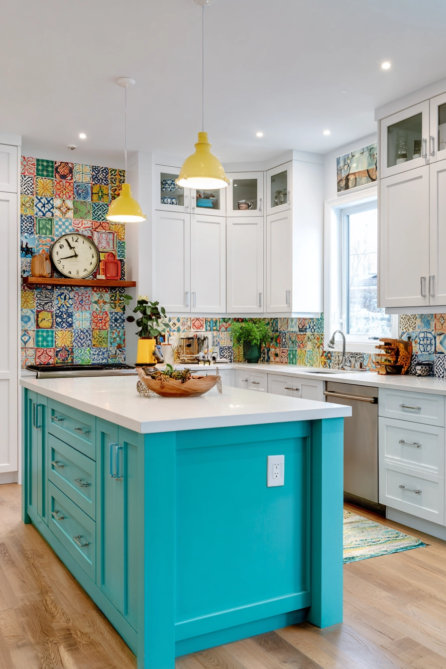 eclectic kitchen 37