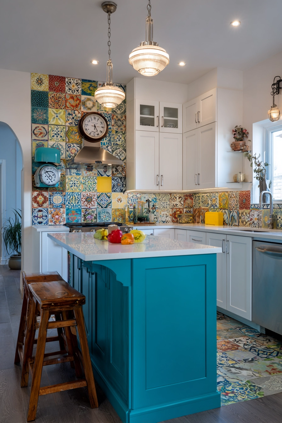 eclectic kitchen 38