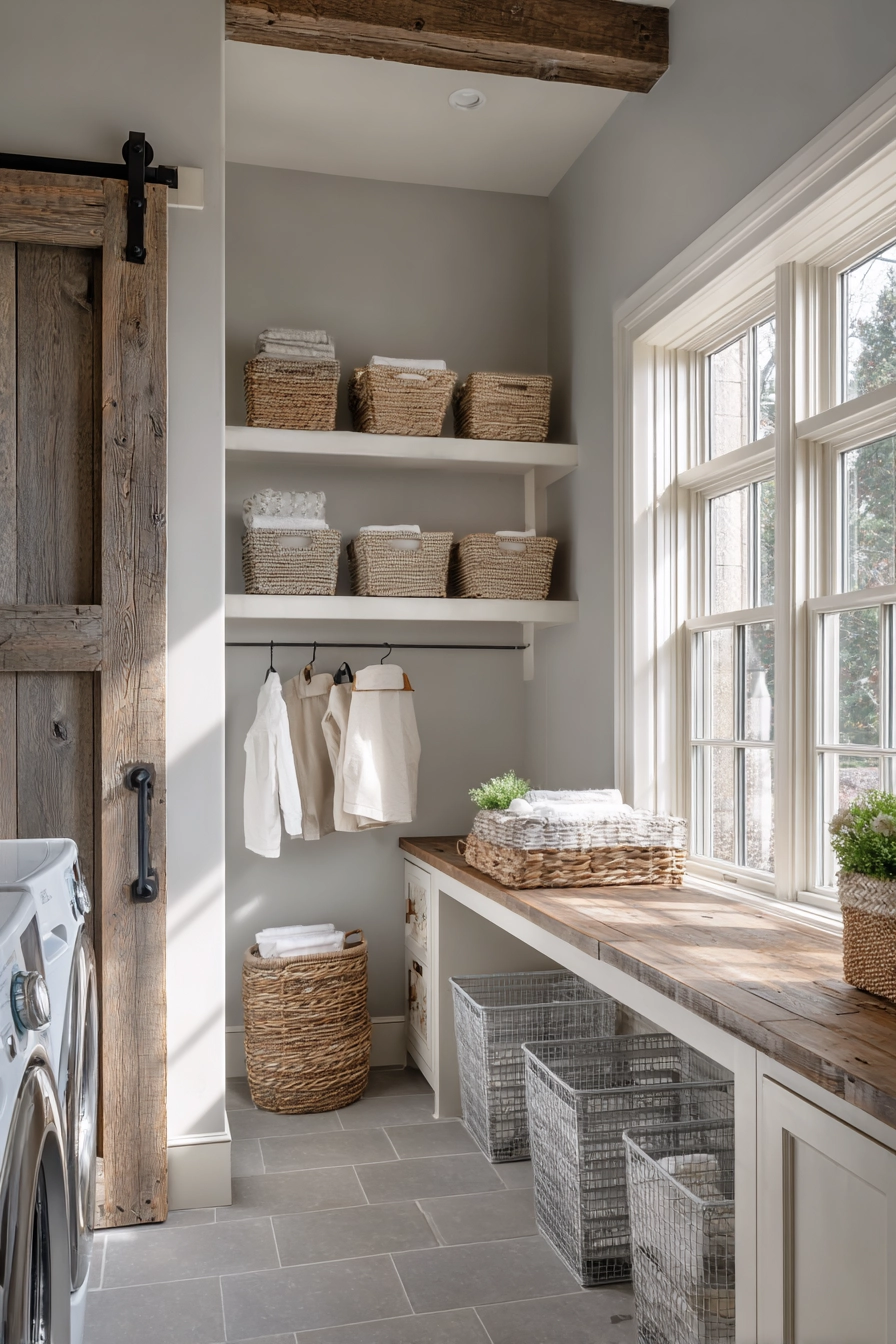farmhouse laundry room 37