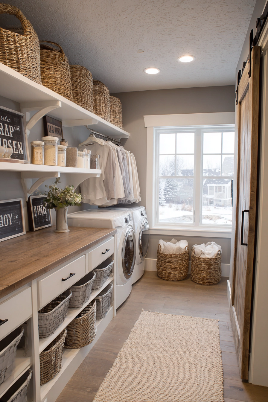 farmhouse laundry room 40