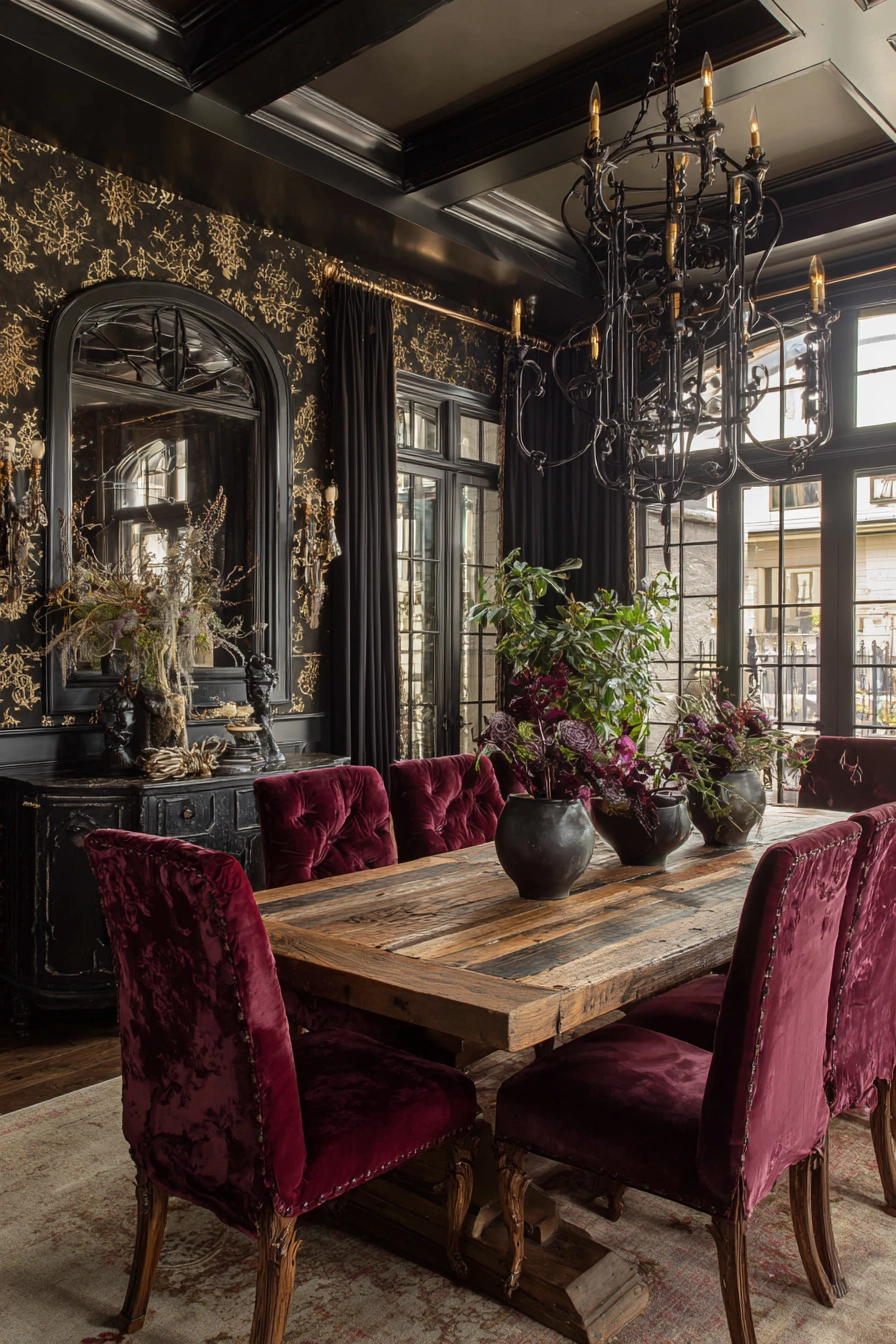 gothic dining room 33