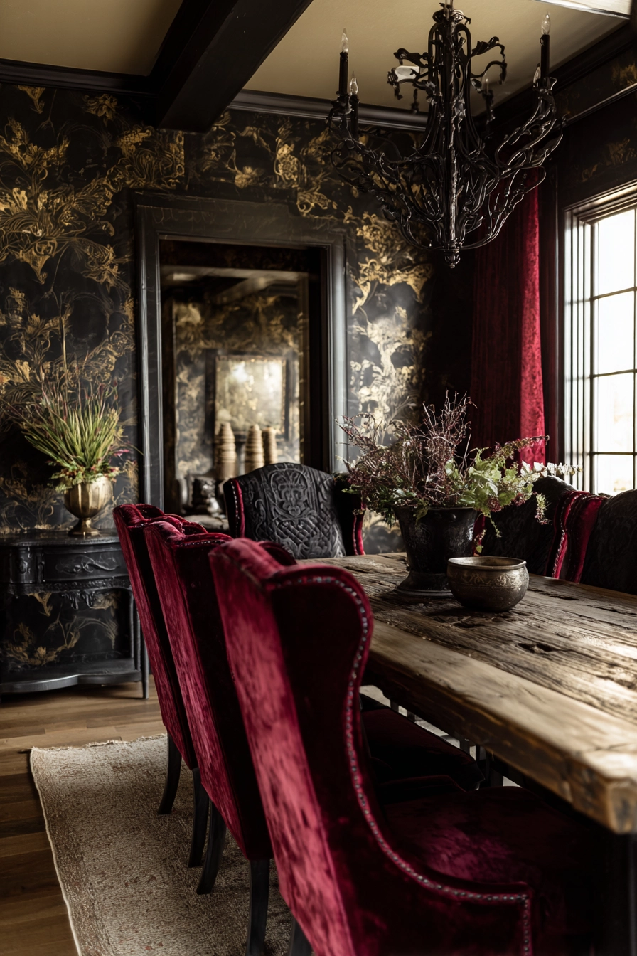 gothic dining room 34