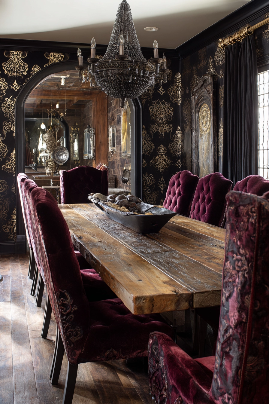gothic dining room 36
