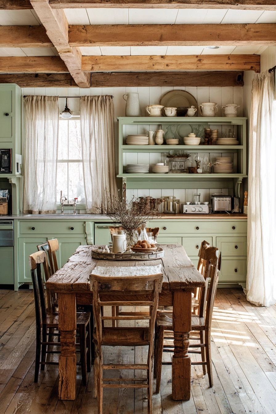 green kitchen cabinets 5