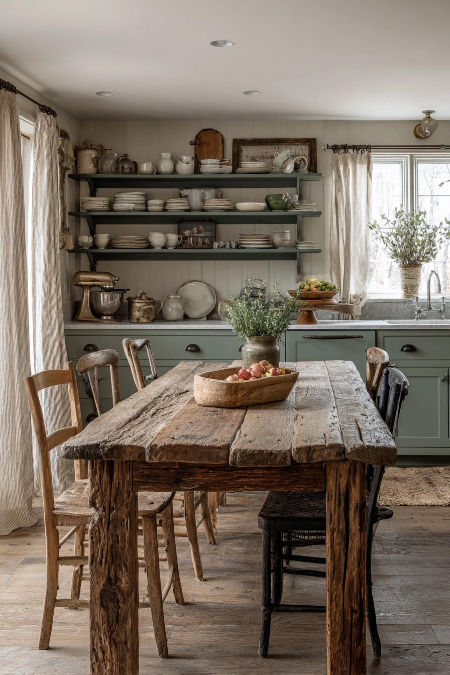 green kitchen cabinets 8