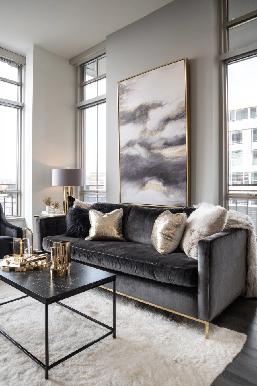 grey couch living room ideas 21