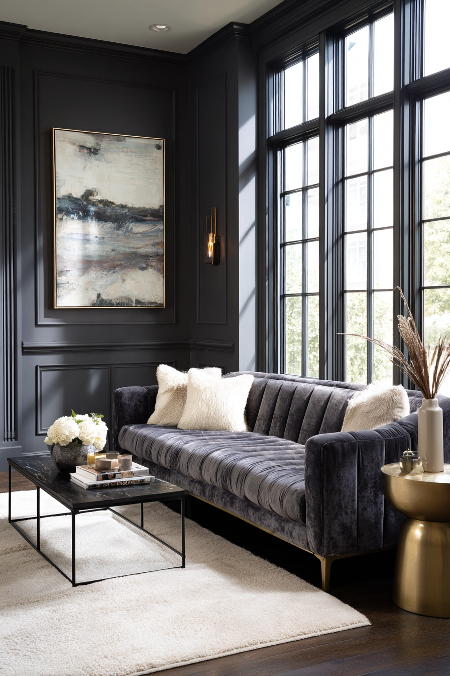 grey couch living room ideas 23