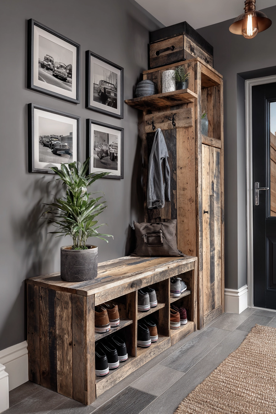 hallway shoe storage 34