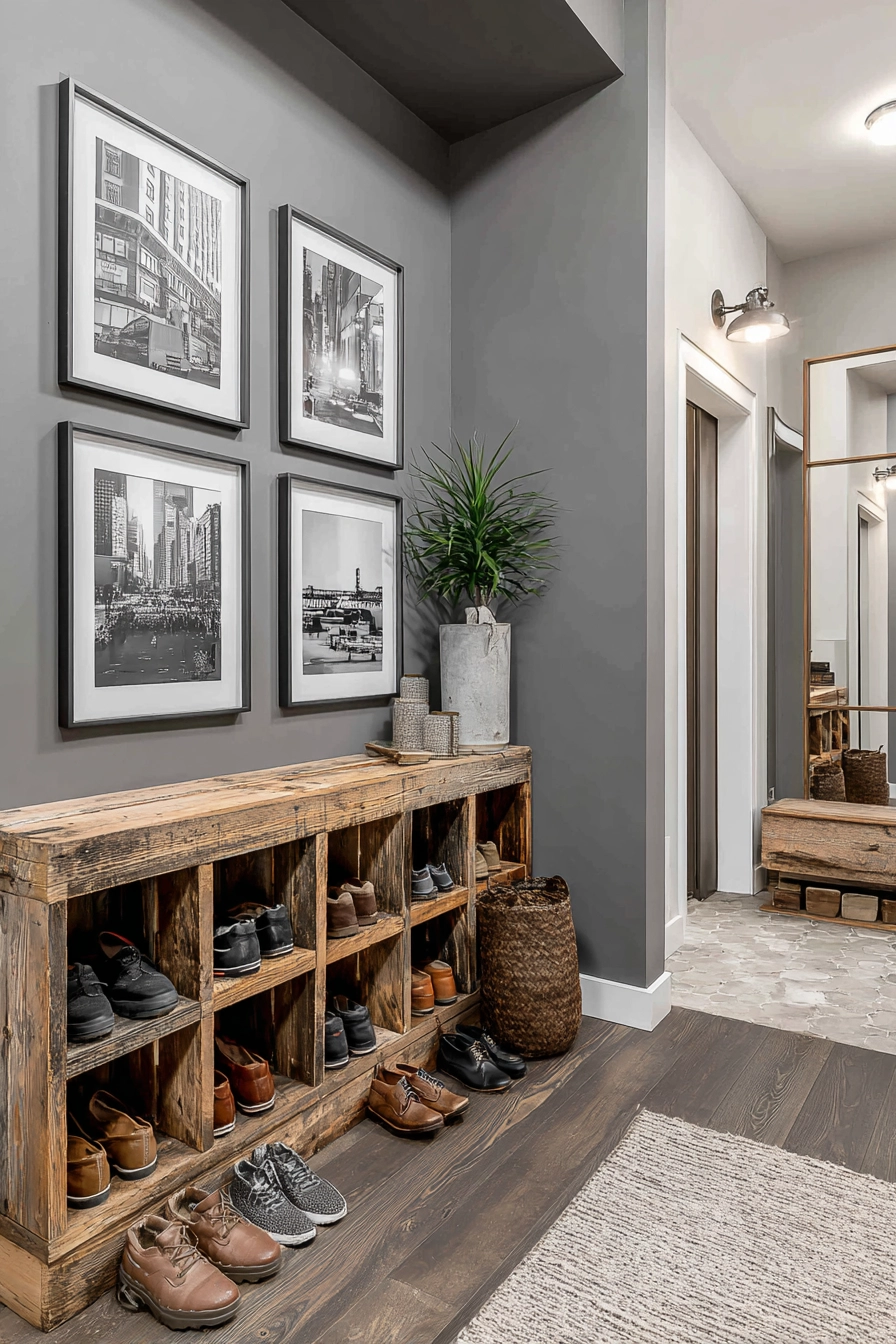 hallway shoe storage 35