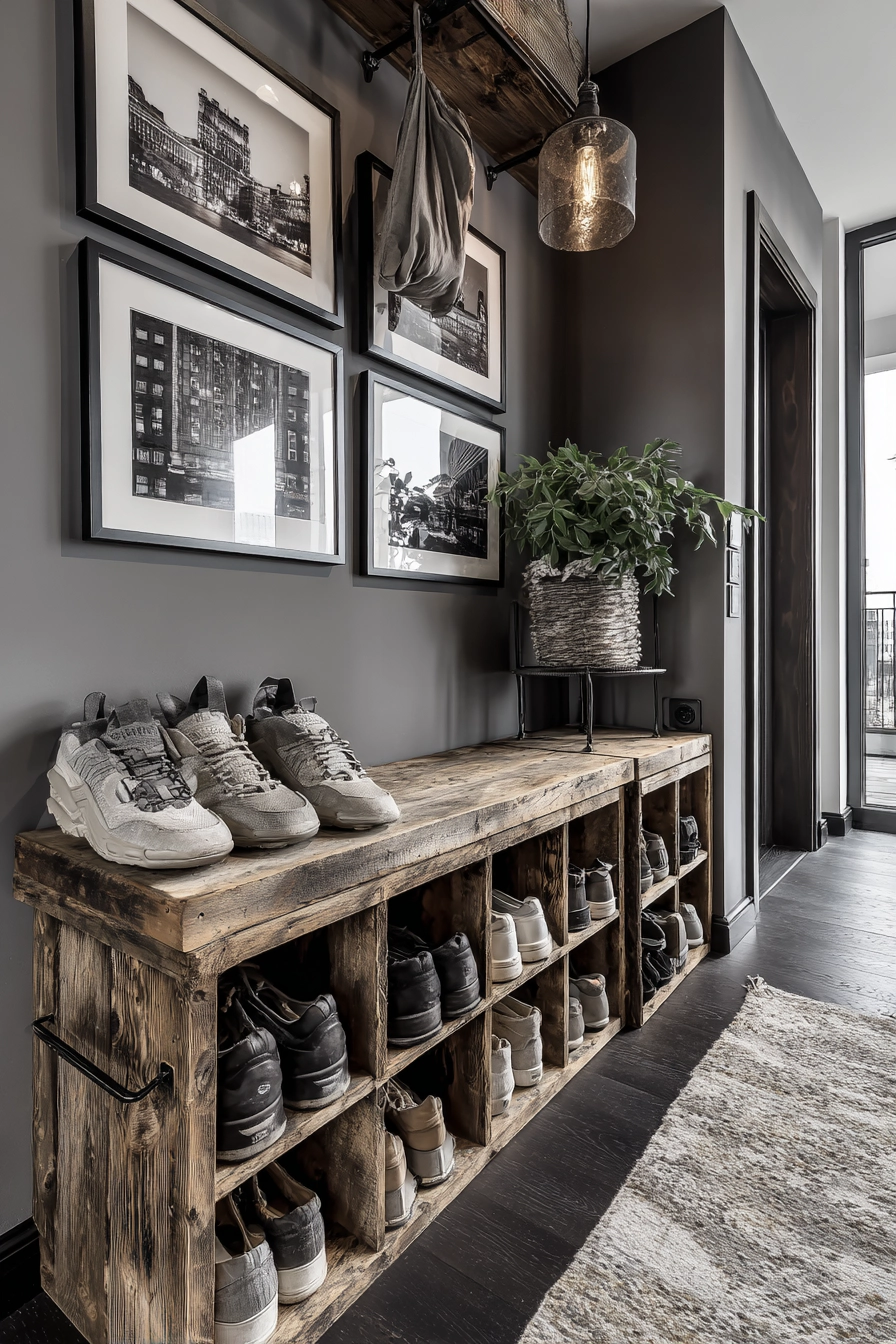 hallway shoe storage 36