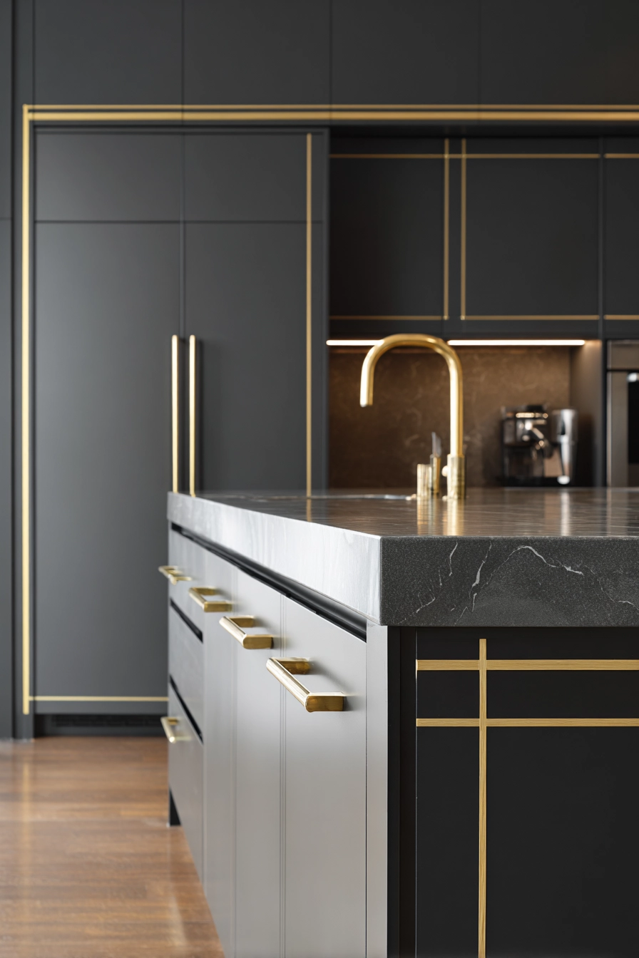 kitchen cabinets color combination 12