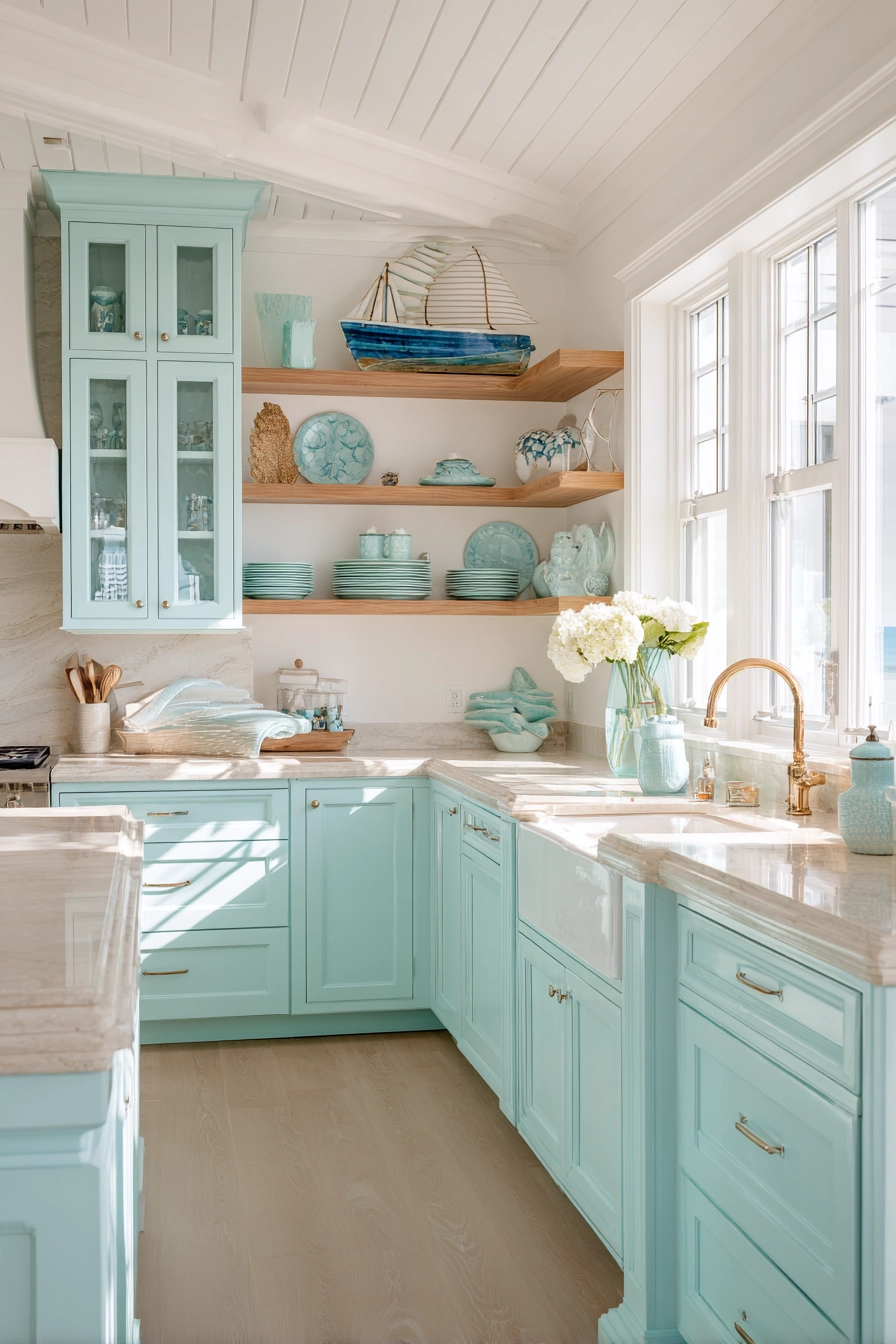 kitchen cabinets color combination 13