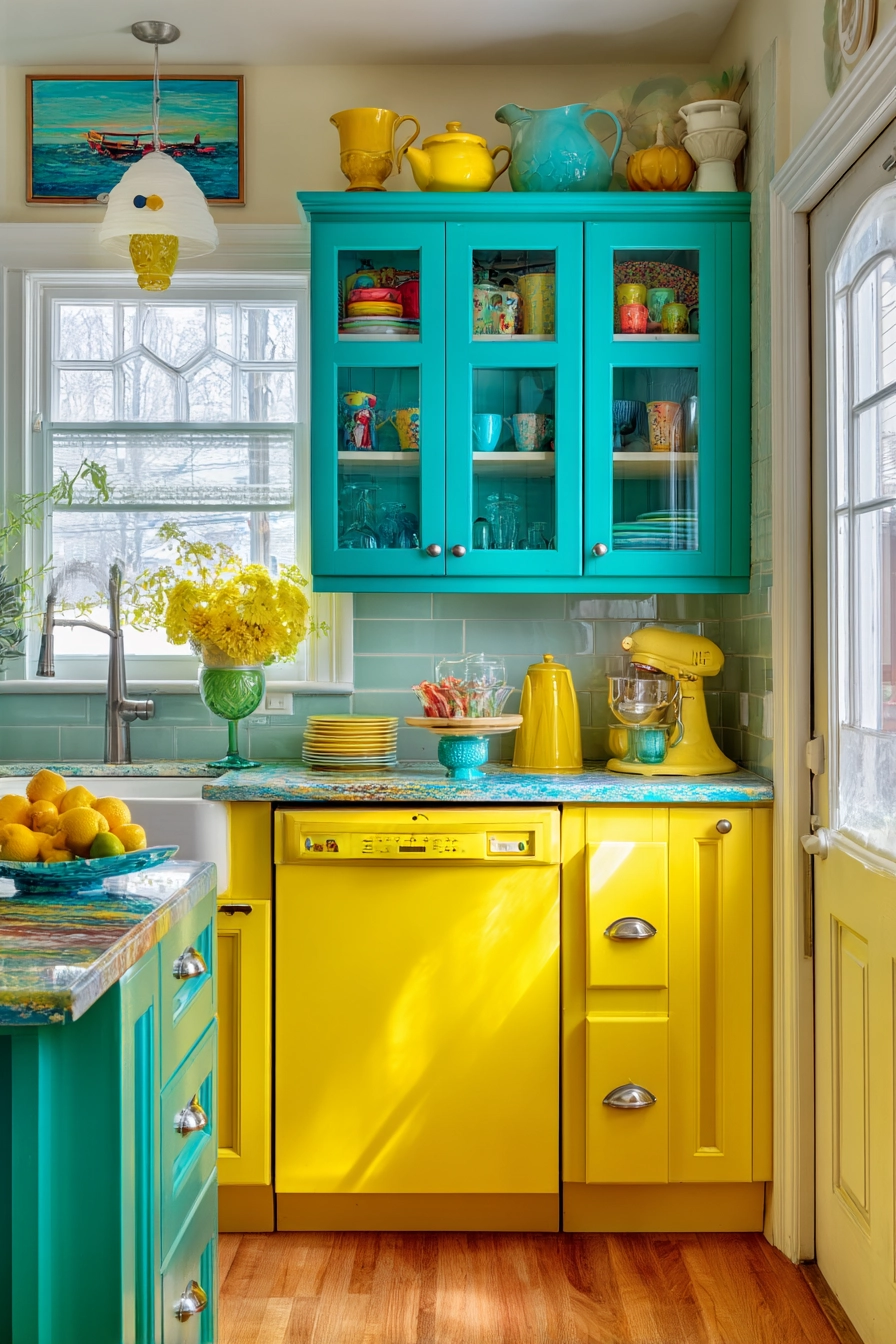 kitchen cabinets color combination 26