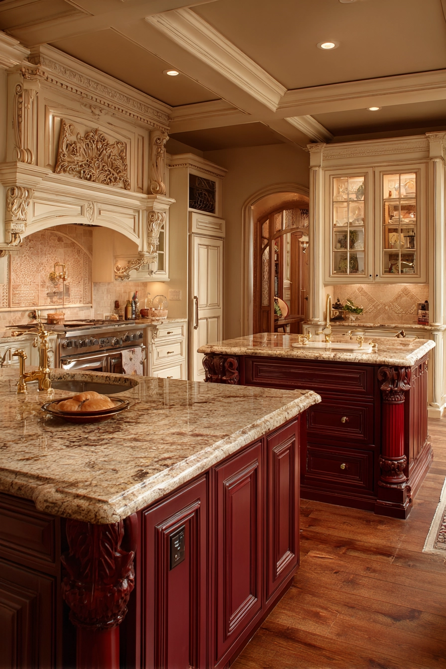 kitchen cabinets color combination 29