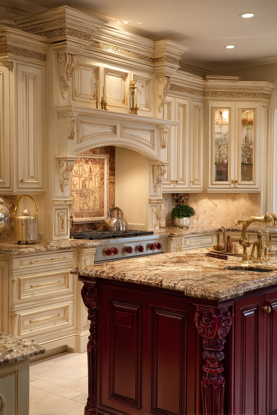 kitchen cabinets color combination 30