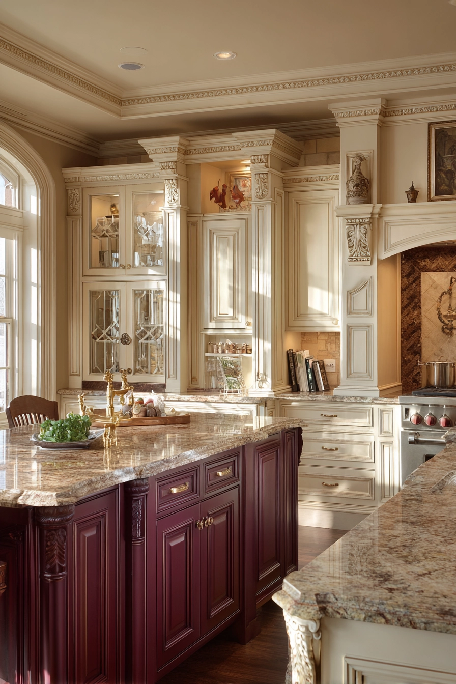 kitchen cabinets color combination 31