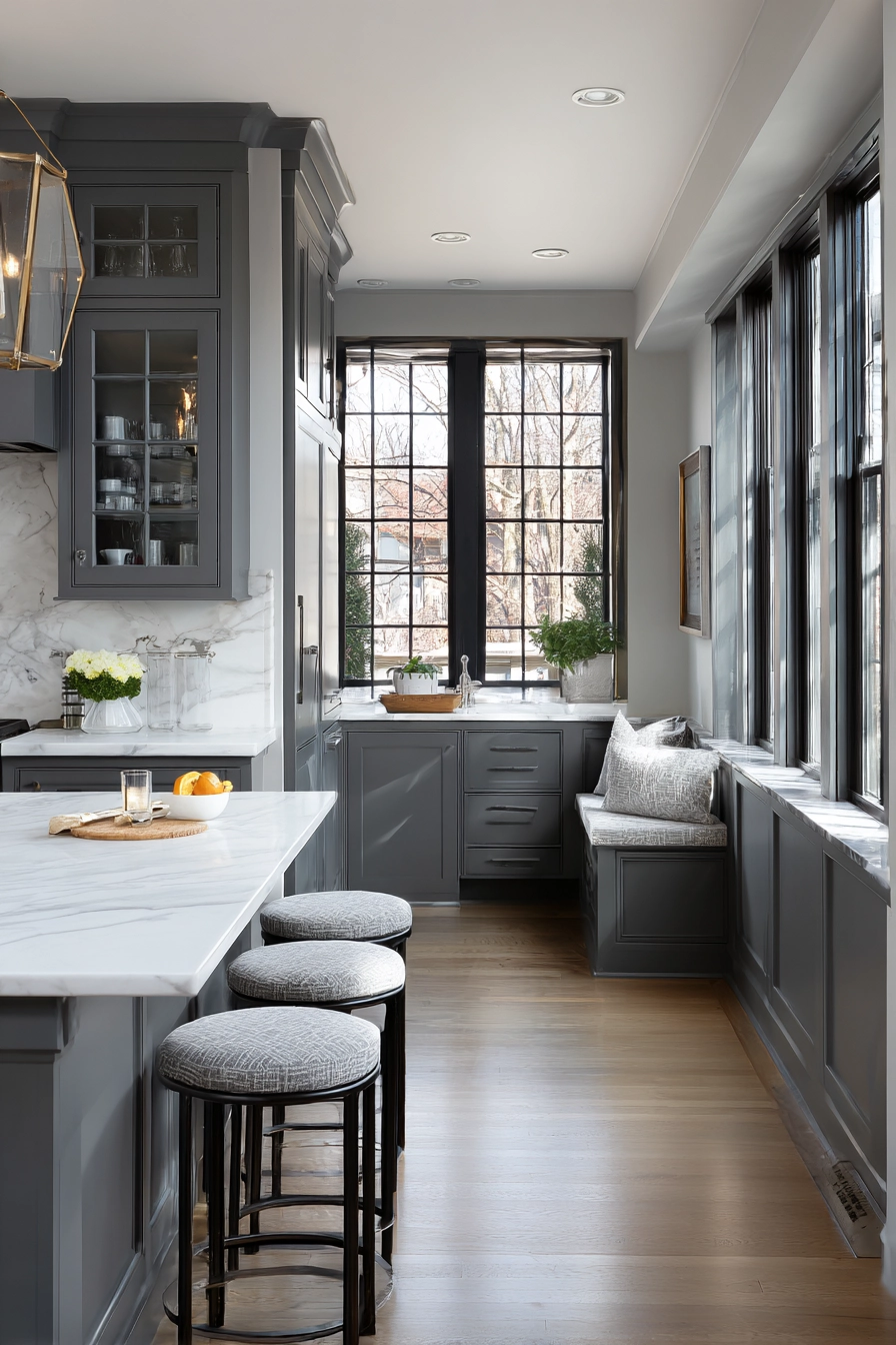 kitchen cabinets color combination 35