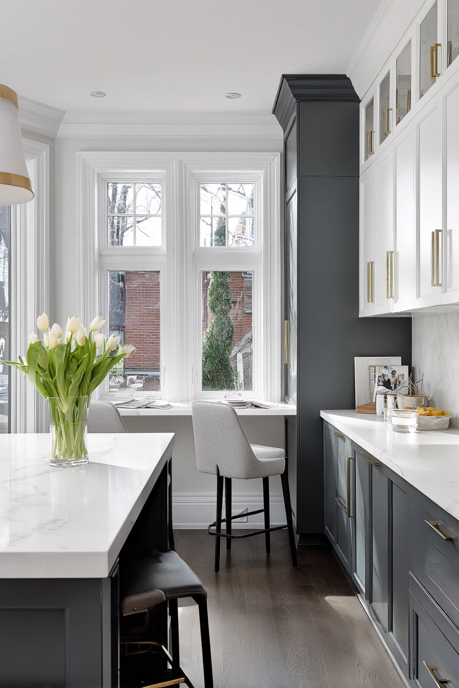 kitchen cabinets color combination 36