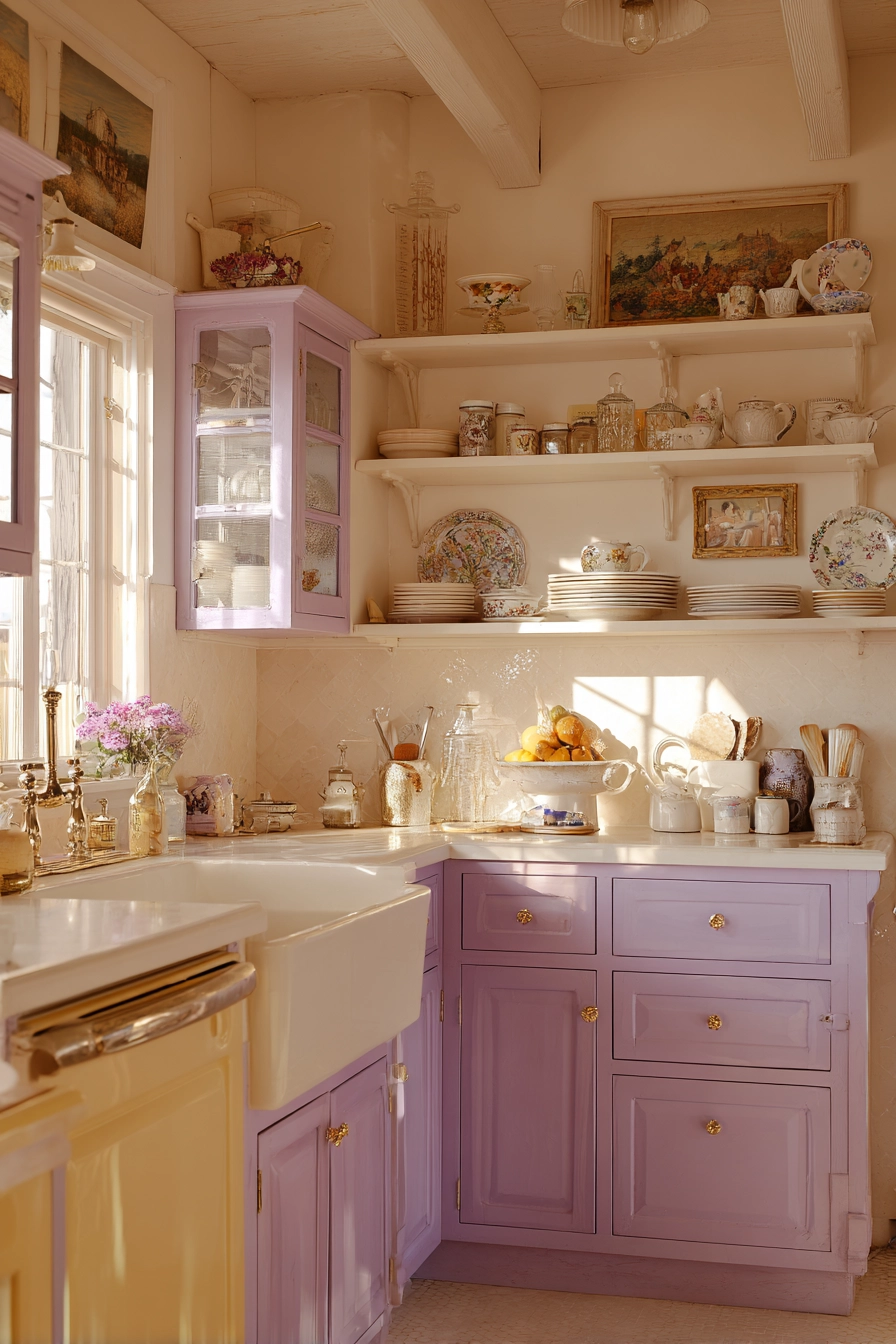 kitchen cabinets color combination 37