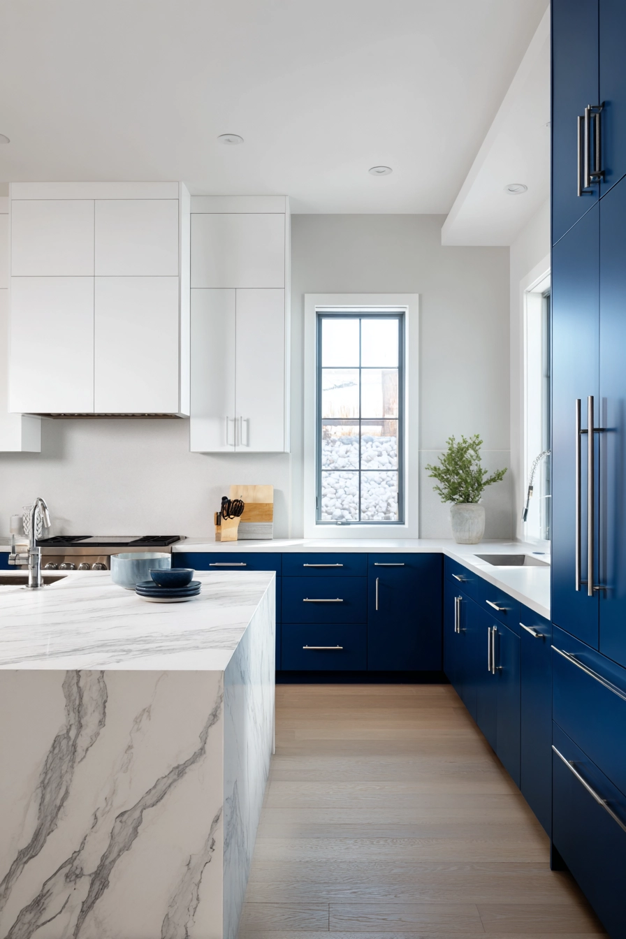 kitchen cabinets color combination 4