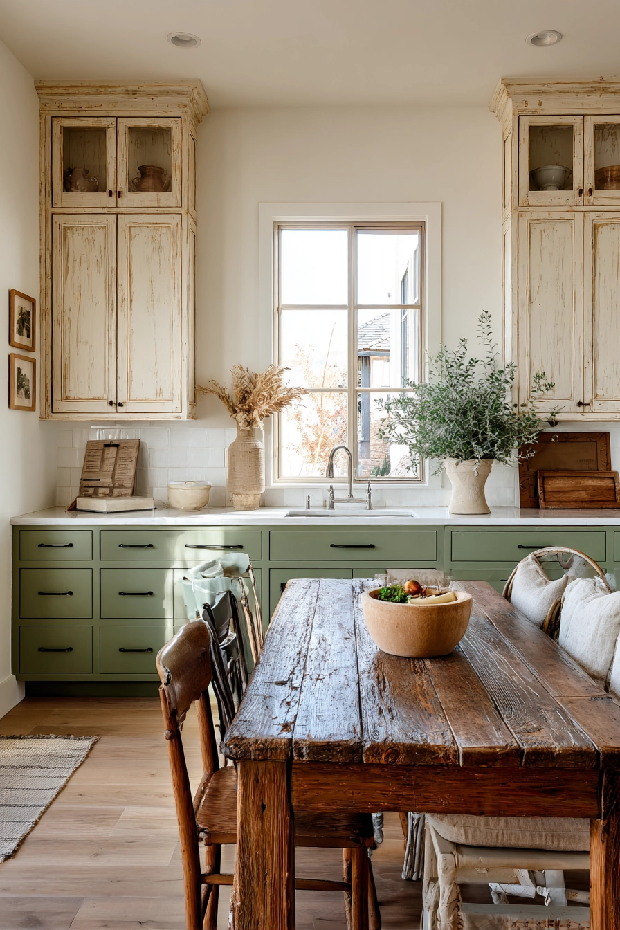 kitchen cabinets color combination 8