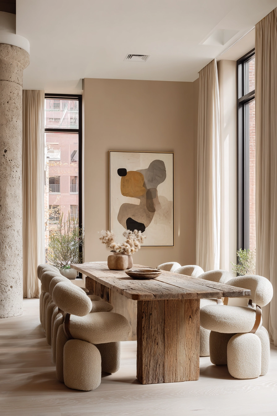 organic modern dining room 1