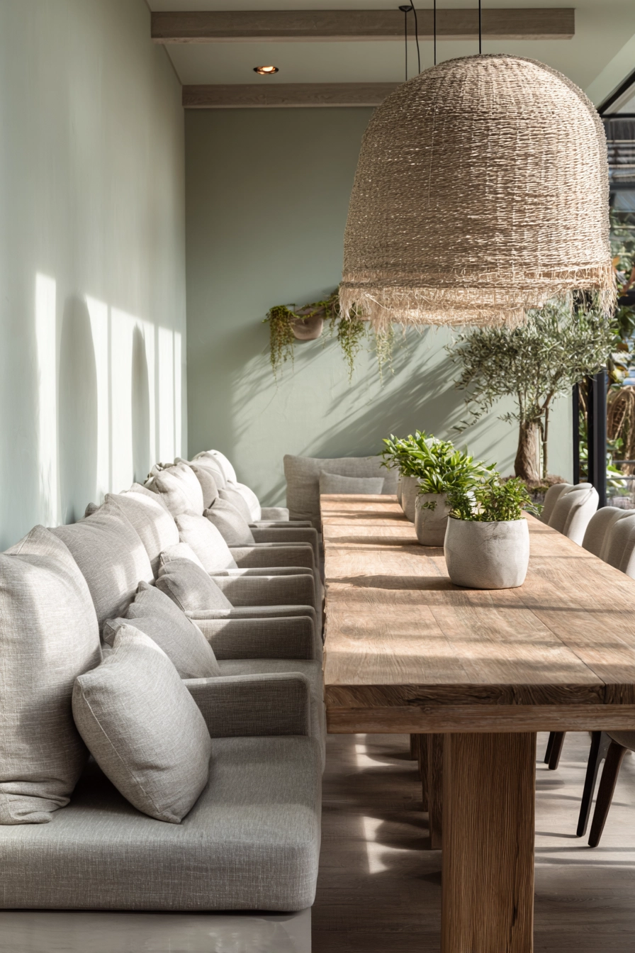 organic modern dining room 10