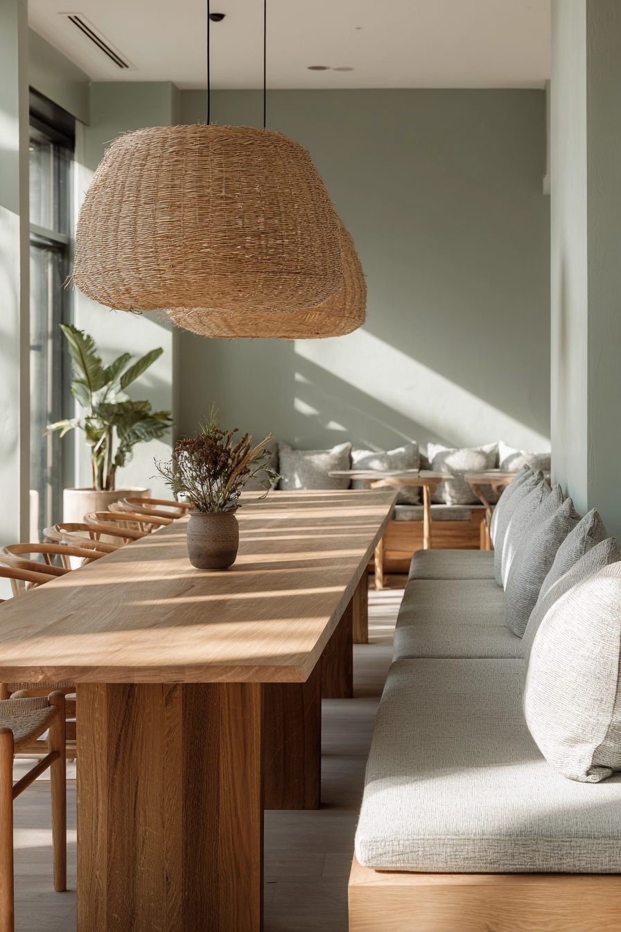 organic modern dining room 11
