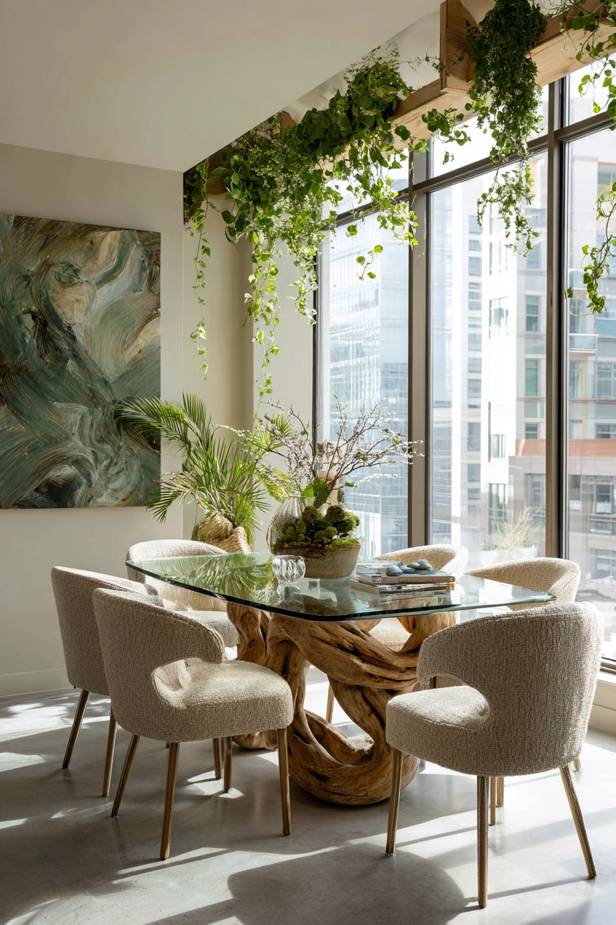 organic modern dining room 13