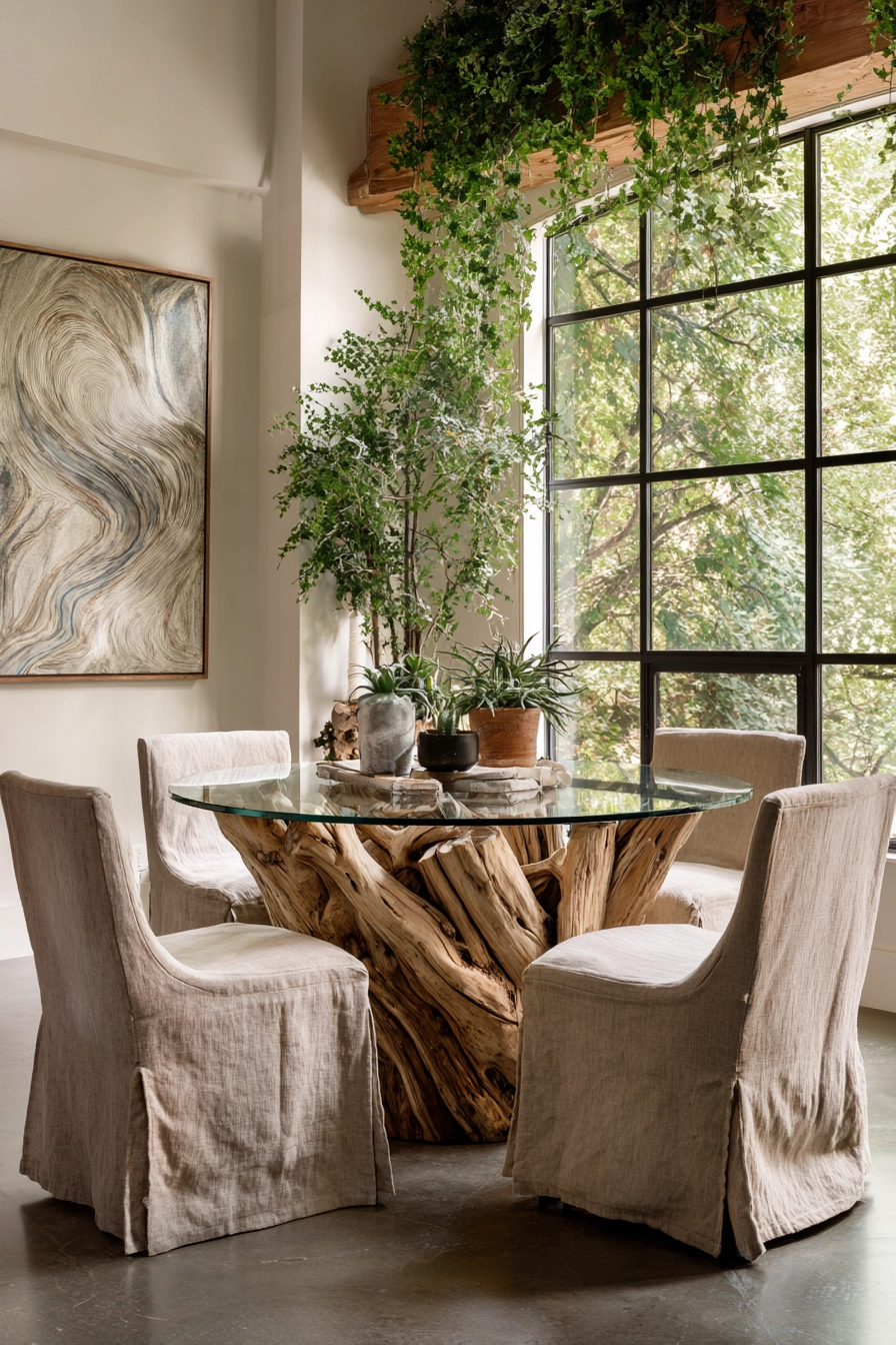 organic modern dining room 14
