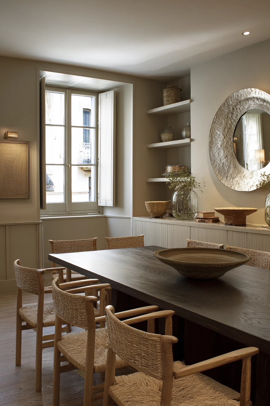 organic modern dining room 18