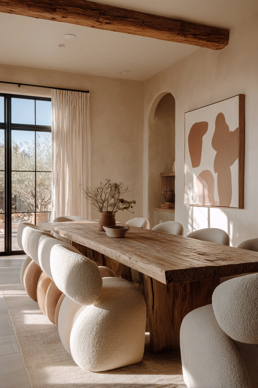 organic modern dining room 2