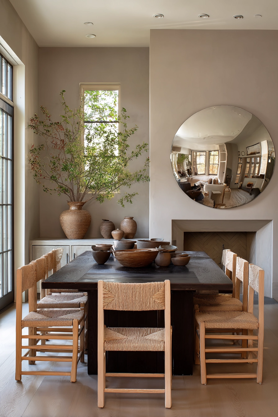 organic modern dining room 20