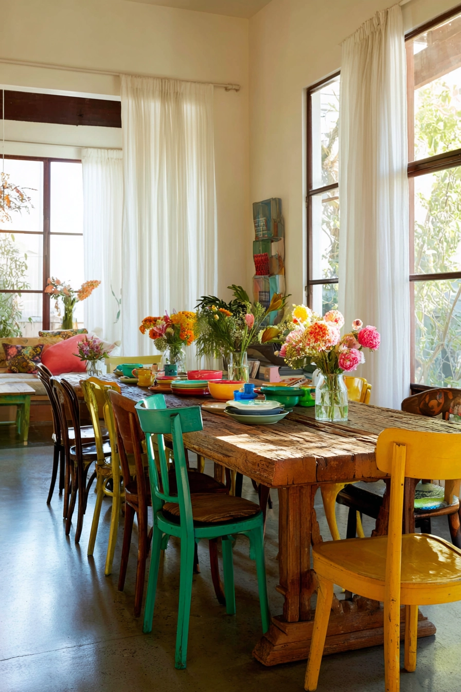 organic modern dining room 26