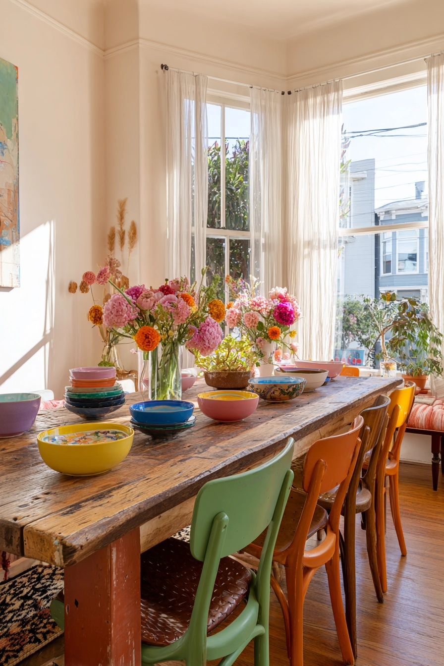 organic modern dining room 27