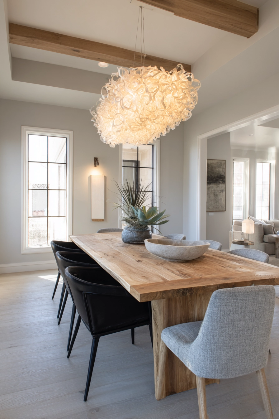 organic modern dining room 29