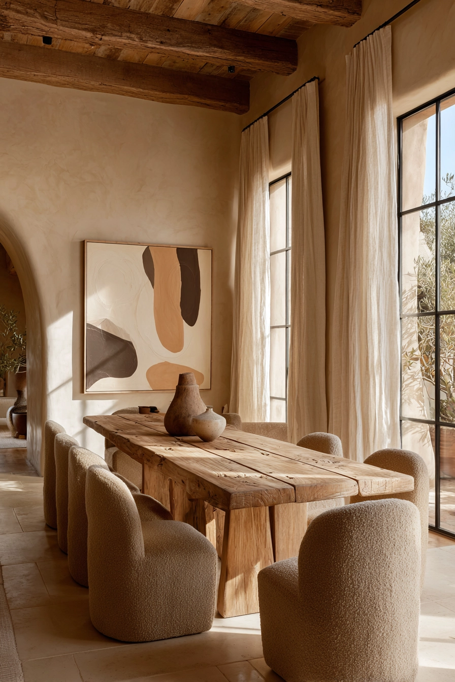 organic modern dining room 3