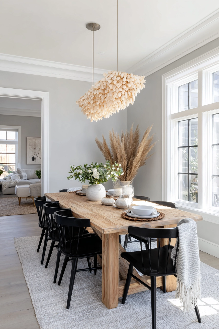 organic modern dining room 31