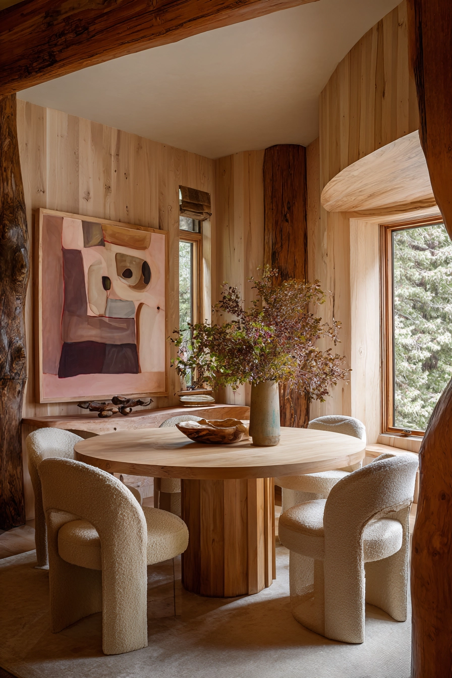 organic modern dining room 37