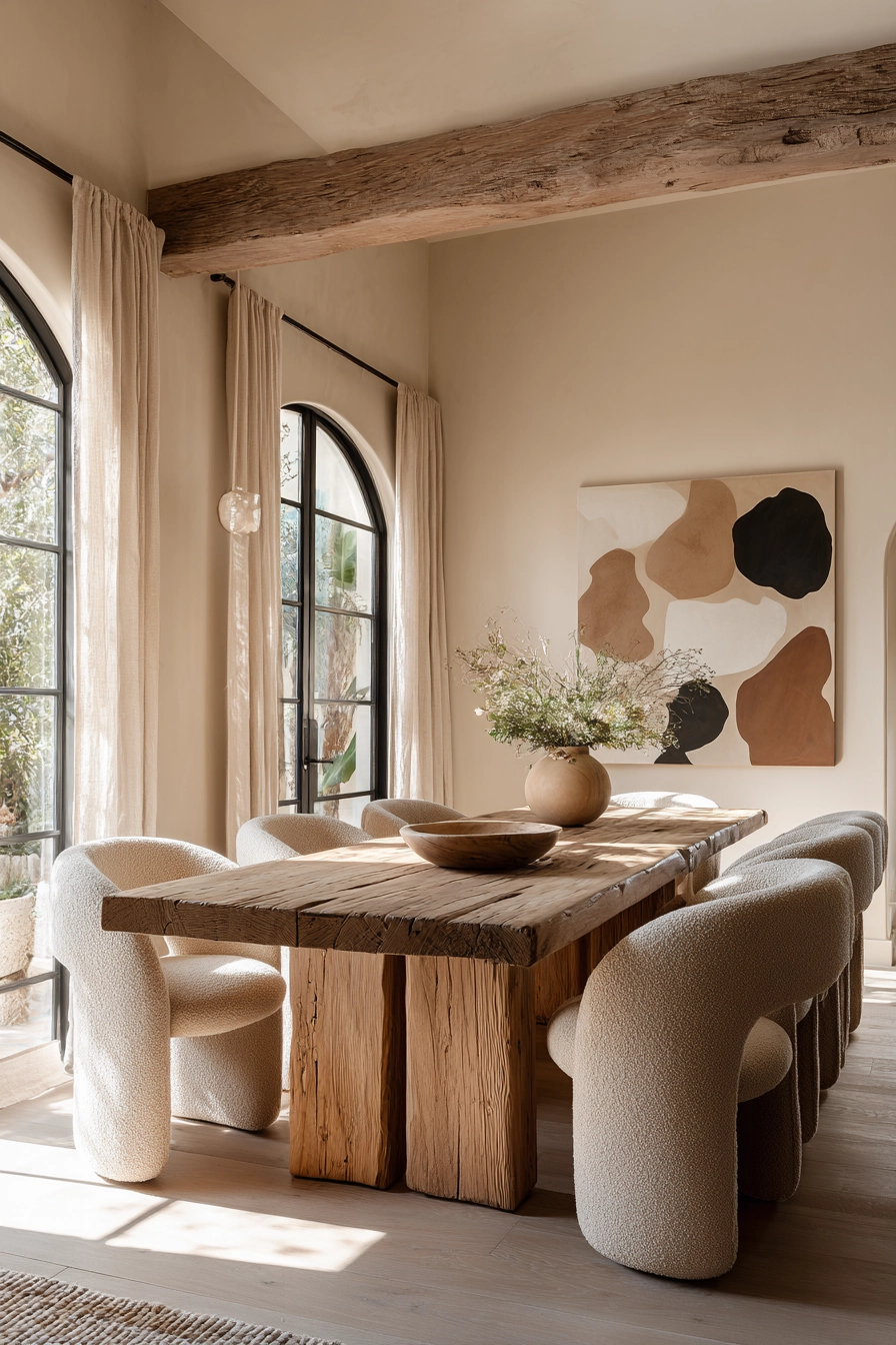 organic modern dining room 4