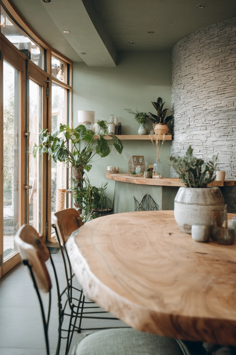 organic modern dining room 6
