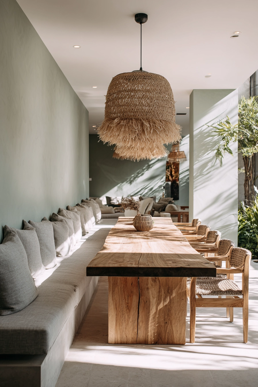 organic modern dining room 9