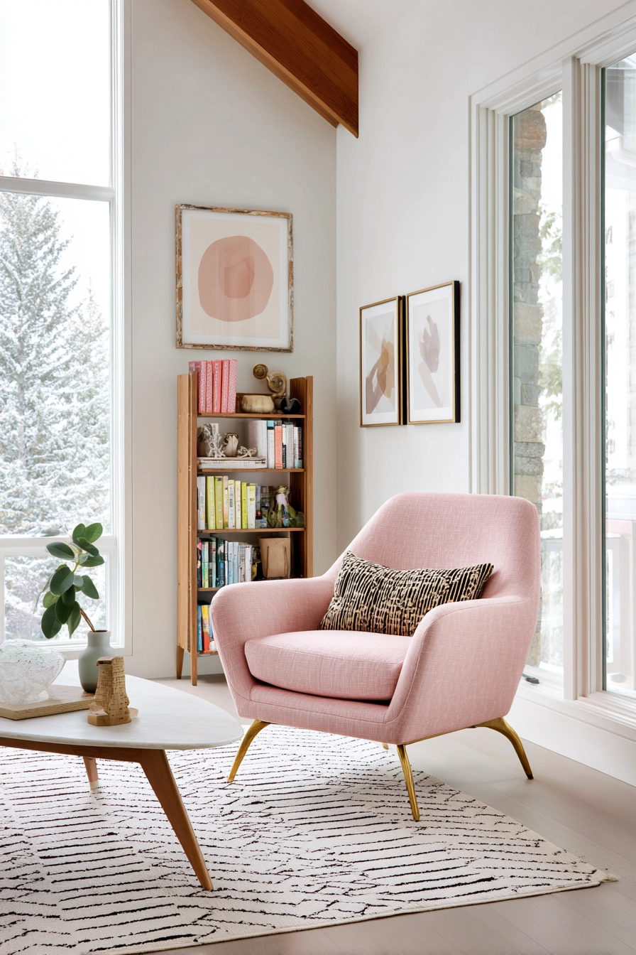 pink living room ideas 10
