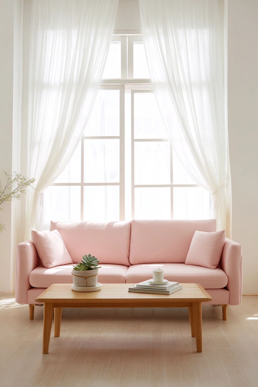 pink living room ideas 17