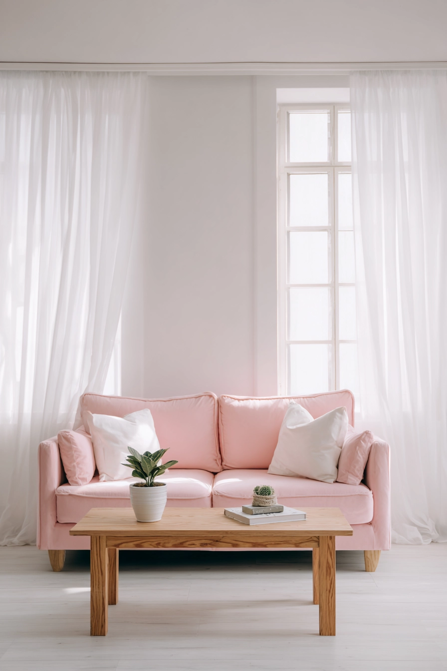 pink living room ideas 19